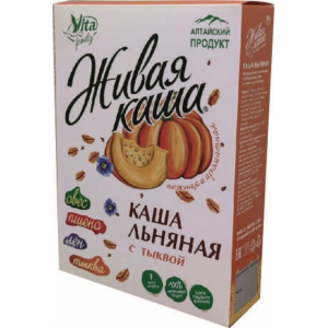 Живая каша. Льняная с тыквой, 200 гр. (5 уп по 40гр.), Vita Family