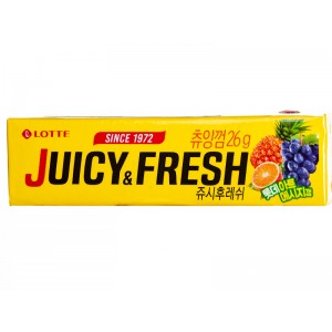 Жевательная резинка Juicy&Fresh, 5уп по 6 пластин, Lotte