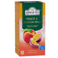 Чай черный Персик-Маракуйя в пакетиках, 25х1.5гр., Ahmad Tea