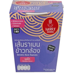 Лапша рамен из коричневого риса "Курица по-тайски", 2упак по 65гр., Happy Noodles