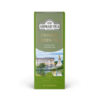 Чай зеленый "Китайский", пакетики с ярлычками, 25х1,8гр., Ahmad Tea