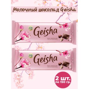 Молочный шоколад "Geisha" с нежной ореховой начинкой, 2 уп по100гр., Fazer