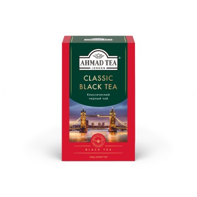 Чай черный "Классический", листовой, картонная коробка, 100гр., Ahmad Tea