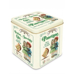 Кекс Панеттоне с фисташковым кремом, 500гр., в изысканной жестяной коробке, Valentino (Италия)