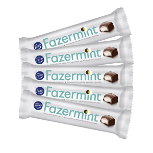 Шоколадный батончик "Fazermint", мята в темном шоколаде, 5шт по 37гр., Fazer Шоколадный батончик "Fazermint", мята в темном шоколаде, 5шт по 37гр., Fazer