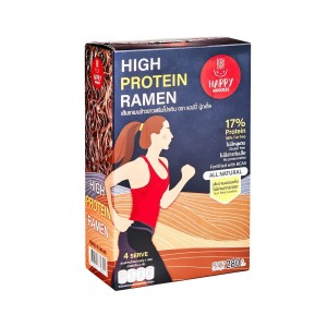 Лапша рамен с высоким содержанием протеина, 280гр., Happy Noodles