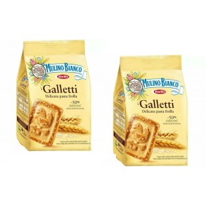 Печенье песочное Galletti, 2 уп по 350гр., Mulino Bianco (Италия)