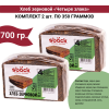 Хлеб зерновой "4 злака" с семенами подсолнуха, комплект 2 уп по 350 гр., Sback