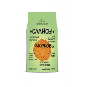 Слайсы "Морковь", 2уп по 35 гр., АлтайПлод.