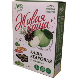 Живая каша. Кедровая с яблоком, 200 гр. (5 уп по 40гр.), Vita Family