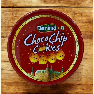 Печенье сливочное Chocochip с шоколадной крошкой, 340 гр., Danima