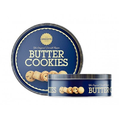 Печенье сдобное "Butter cookies" в жестяной банке, 340гр., Danesita, Португалия