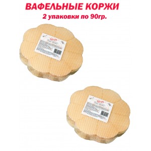 Набор коржей "КелБи", в форме цветка, 2 упак по 90 гр.