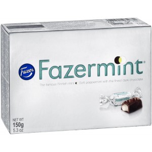 Конфеты"Fazermint" из темного шоколада с мятной начинкой , 150 гр., Fazer