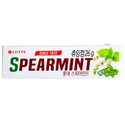 Жевательная резинка Spearmint, 5уп по 6 пластин, Lotte