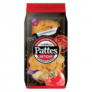 Картофельные чипсы "Pattes", кетчуп, 12уп по100гр.